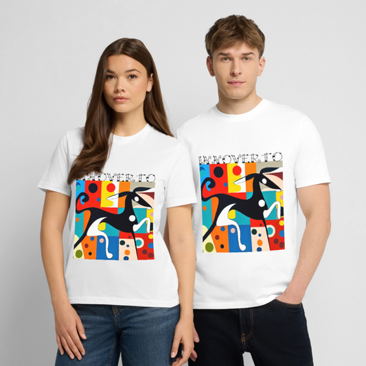Lévrier graphique - Unisexe - blanc