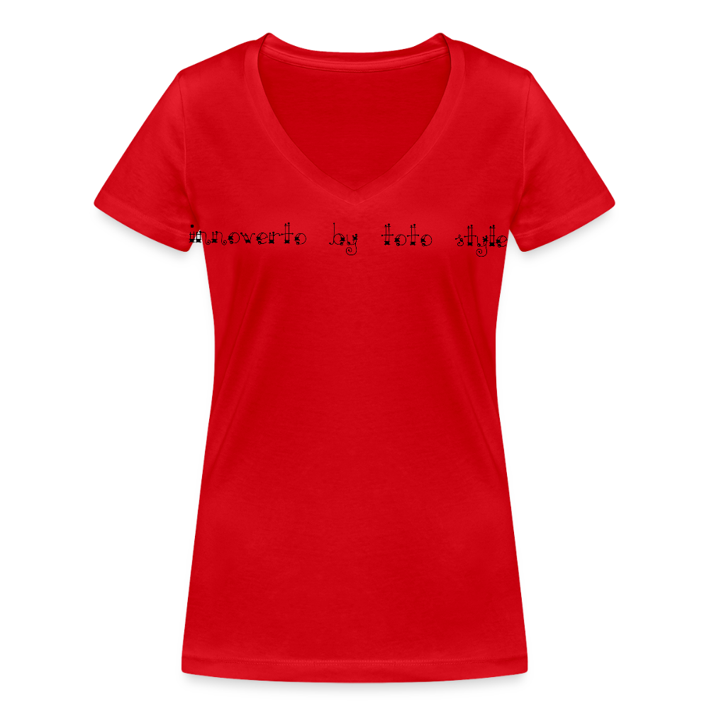 T-shirt bio col V Stanley & Stella Femme - rouge