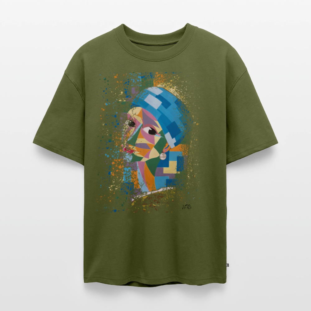 T-shirt Premium bio oversize Unisexe - kaki