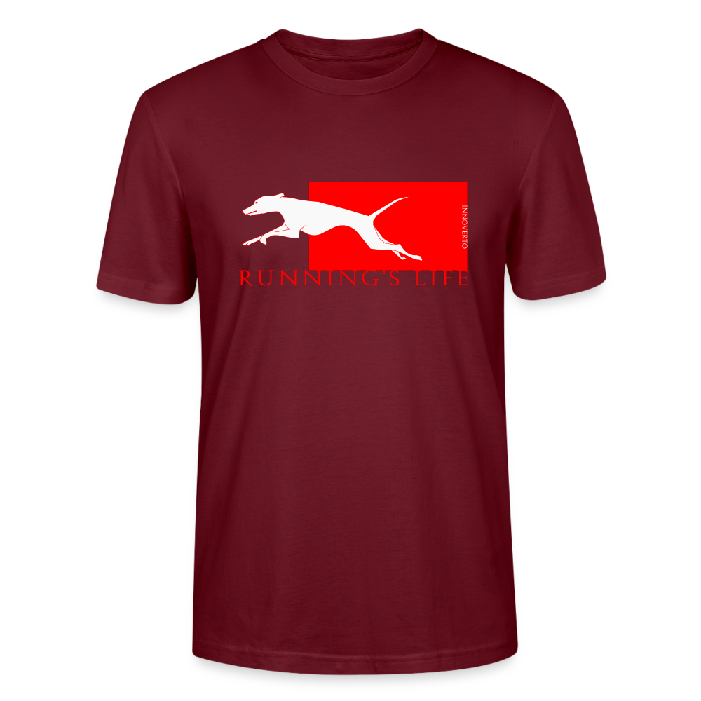 T-shirt bio Homme - bordeaux