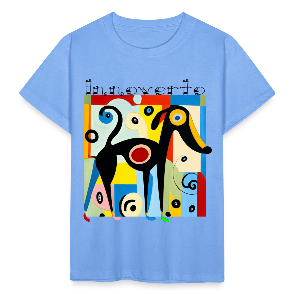 T-shirt Enfant - bleu ciel - t-shirt lévrier - innoverto - innoverto.nice - innoverto.dog
