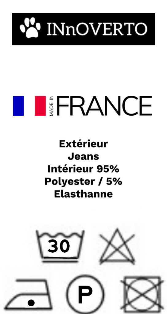 Veste en jeans petit lévrier italien innovertodog