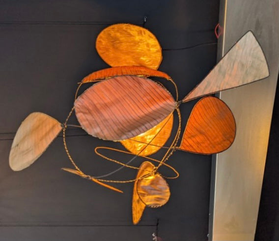 Luminaire feuilles de bananier