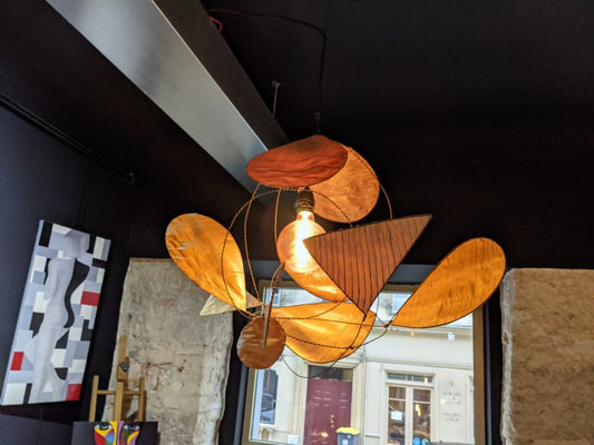 Luminaire feuilles de bananier