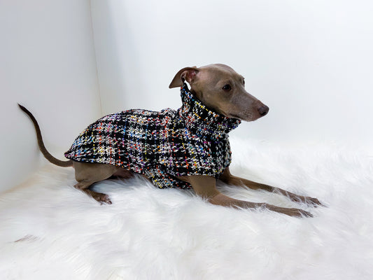 Manteau en tweed lévrier