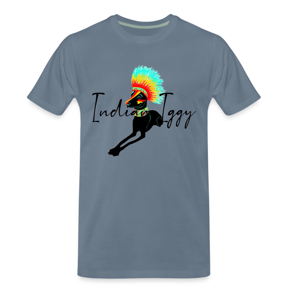 T-shirt Indian Iggy - gris bleu