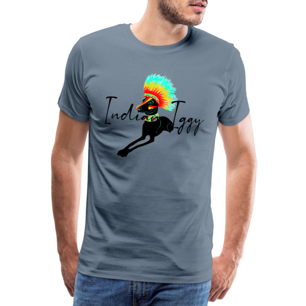 T-shirt Indian Iggy - gris bleu