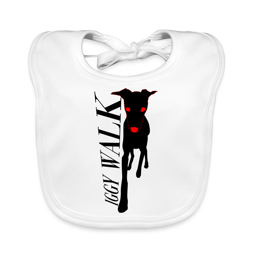 Bavoir bio Iggy Walk - blanc