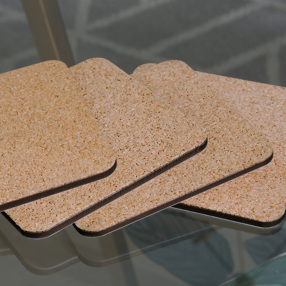 Dessous de verre (lot de 4) - blanc