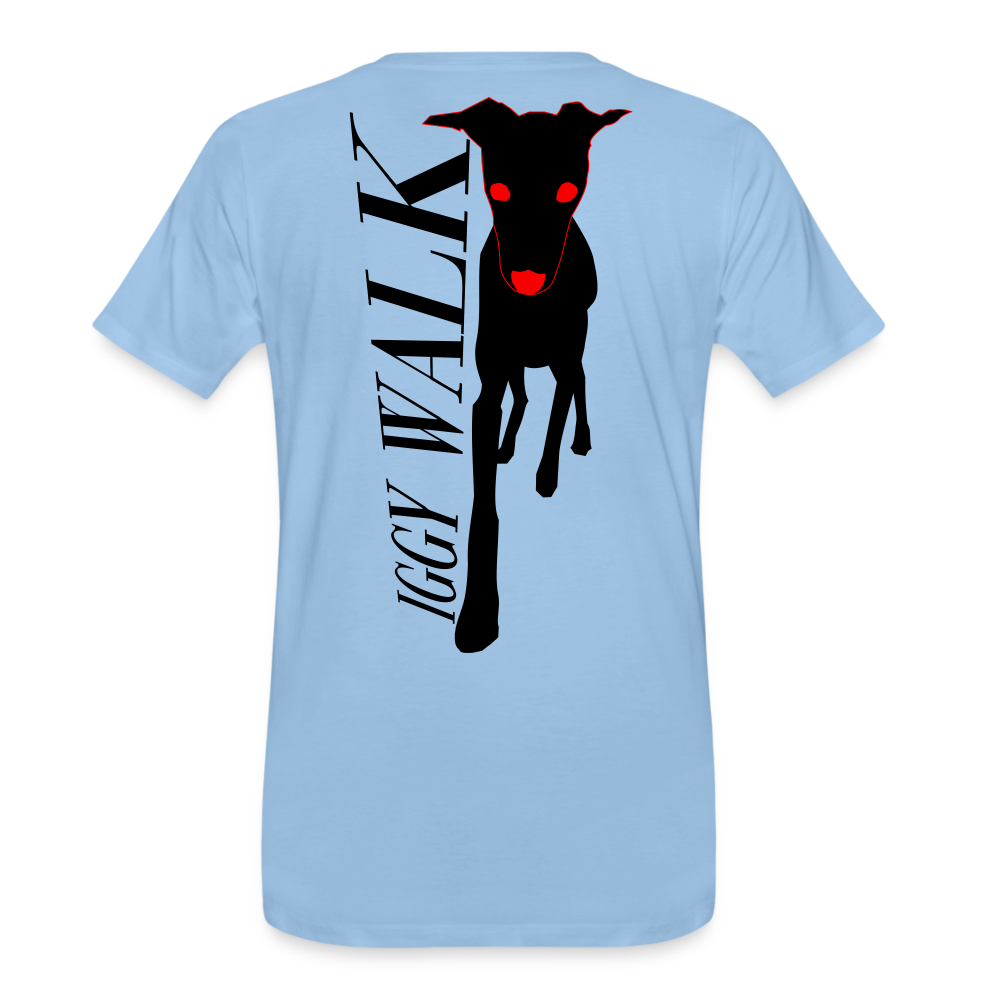 T-shirt Iggy walk - ciel
