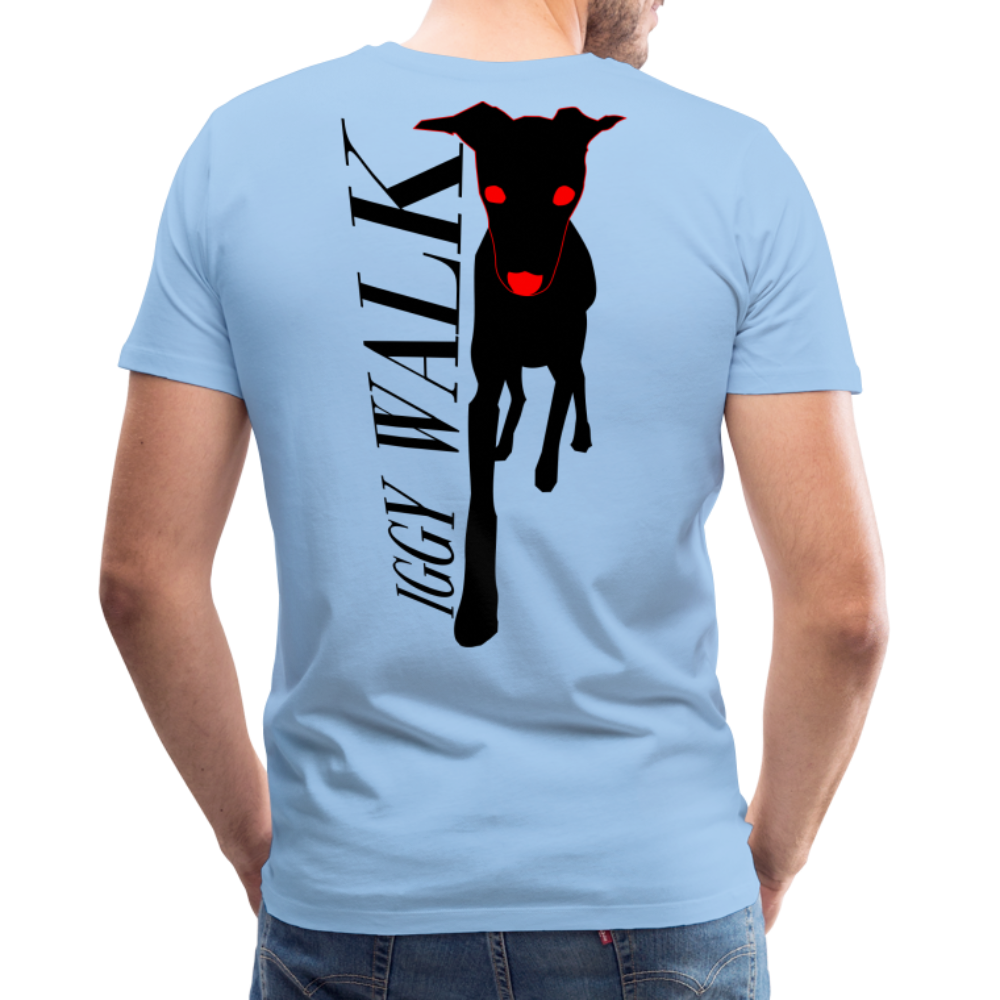 T-shirt Iggy walk - ciel