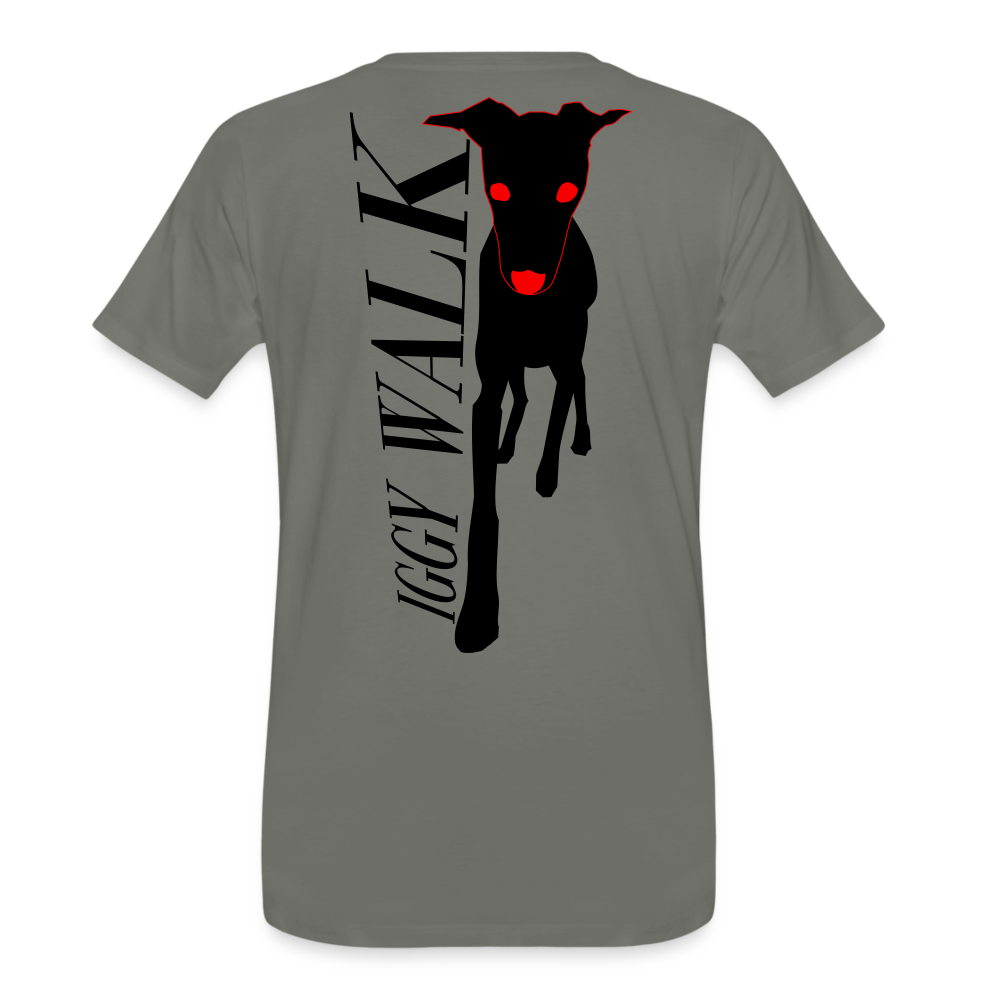 T-shirt Iggy walk - asphalte