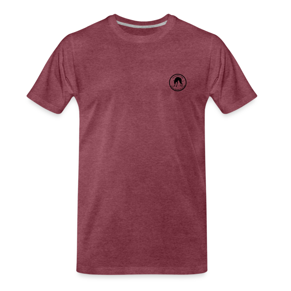 T-shirt Iggy walk - rouge bordeaux chiné