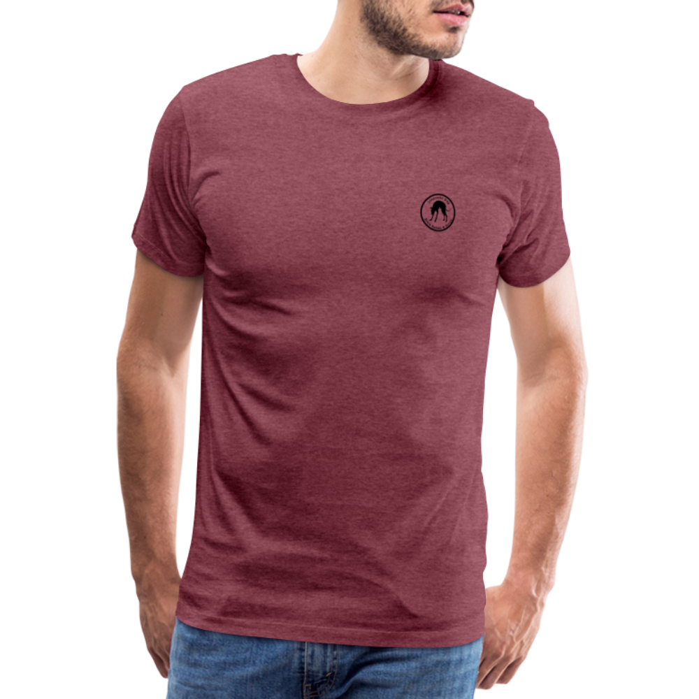 T-shirt Iggy walk - rouge bordeaux chiné