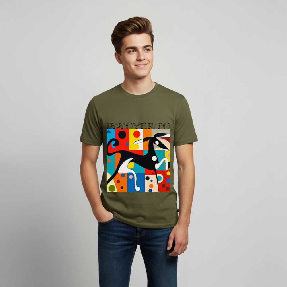 T-shirt Premium Ado - kaki