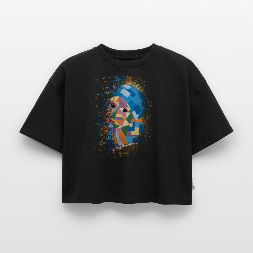 Jeune fille à la perle - VeRo  - Crop top Oversize - noir