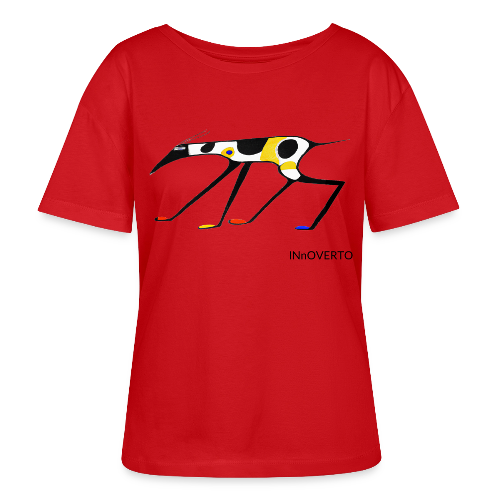 Lévrier - Toto - col rond - rouge