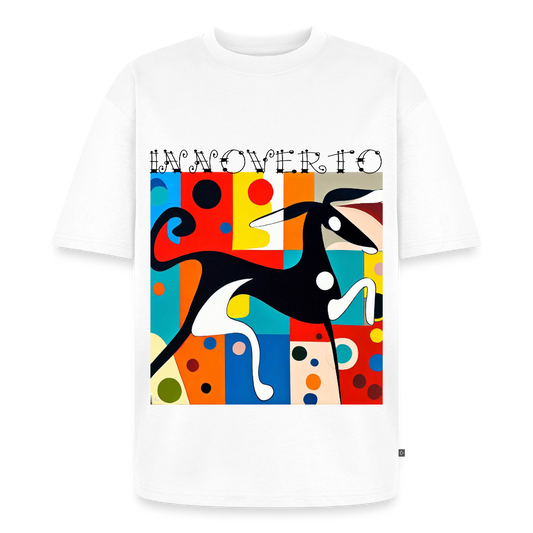 Lévrier graphique - oversize Unisexe - blanc