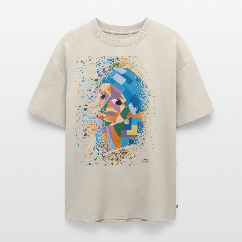 T-shirt Premium bio oversize Unisexe - beige
