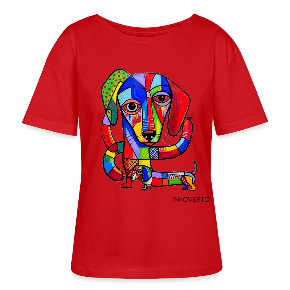 Teckel - Toto - col rond - rouge