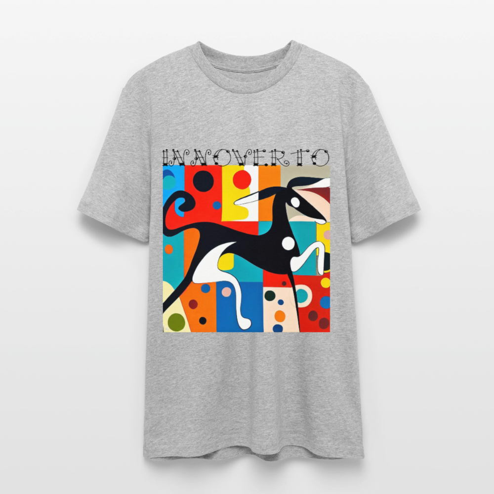 Lévrier graphique - Unisexe - gris chiné