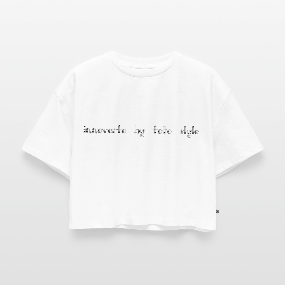 Crop top Premium bio Oversize Femme - blanc