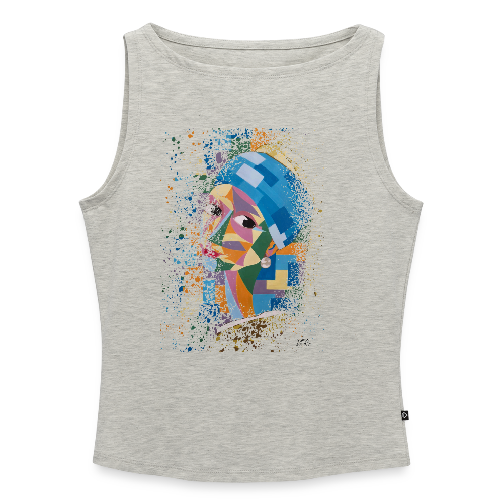 Débardeur à col bateau Femme - gris chiné