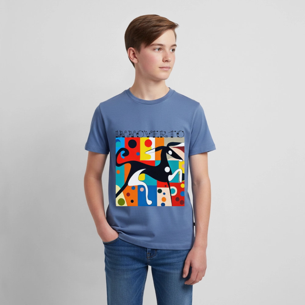T-shirt Premium Ado - bleu pigeon