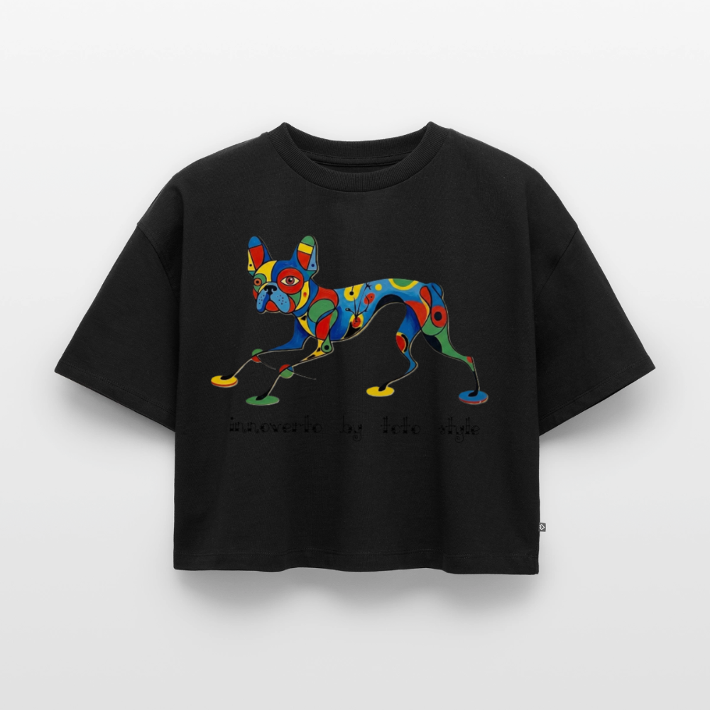 Crop top Premium bio Oversize Femme - noir