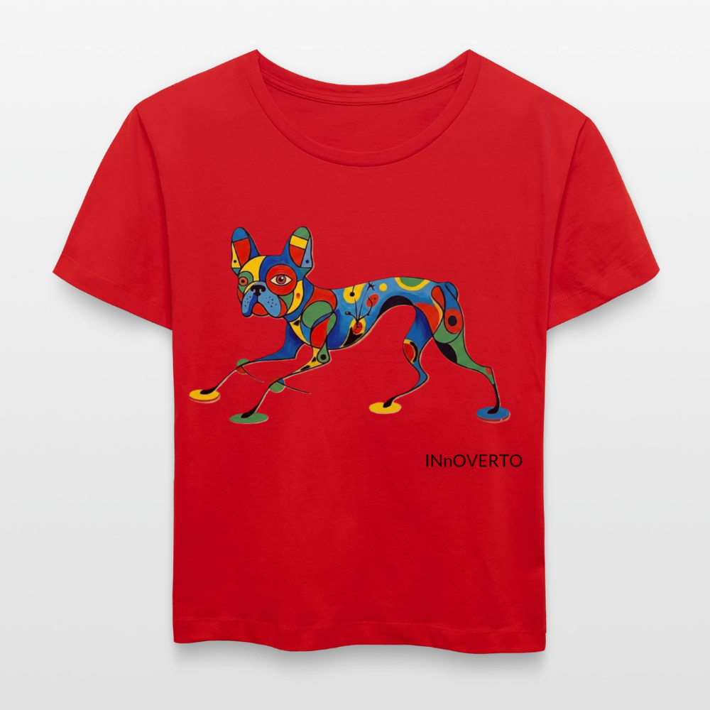 Bouledogue - Toto - col rond - rouge