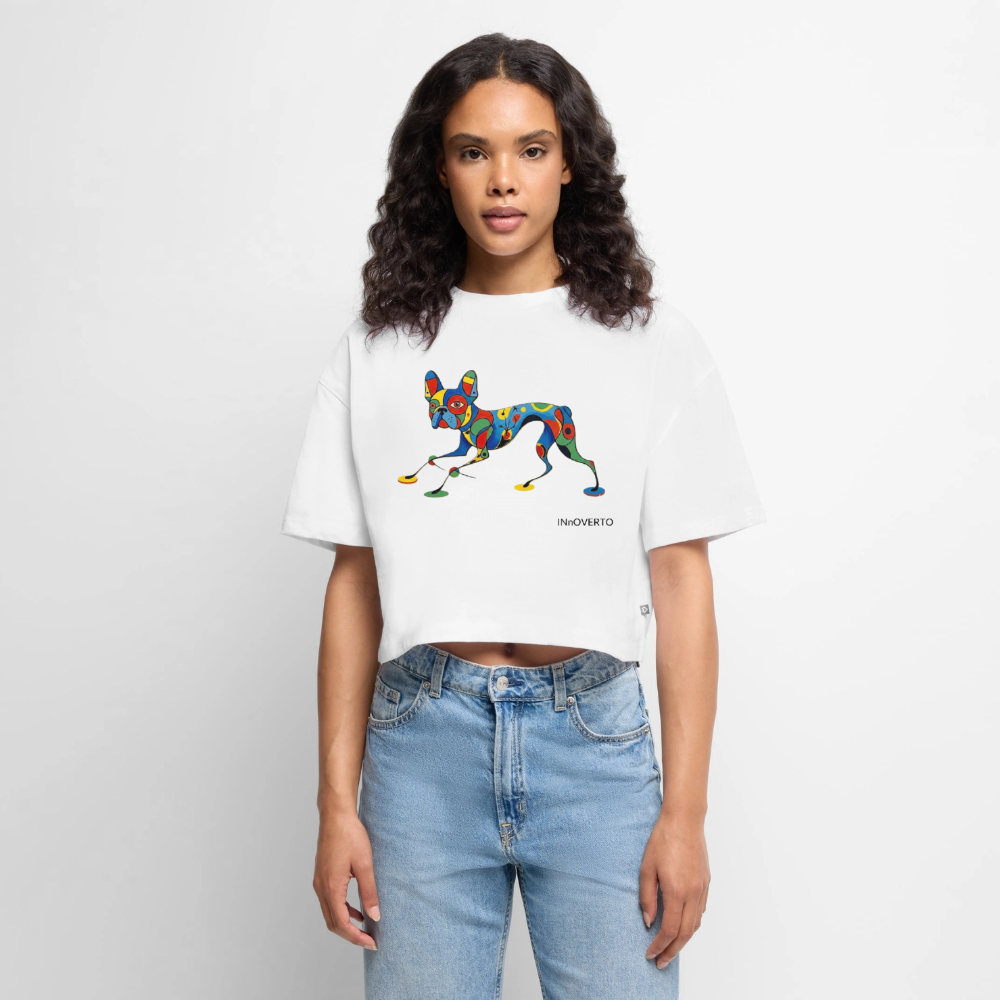 Bouledogue - Toto - Crop top - blanc