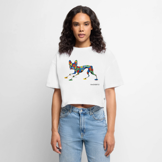 Bouledogue - Toto - Crop top - blanc