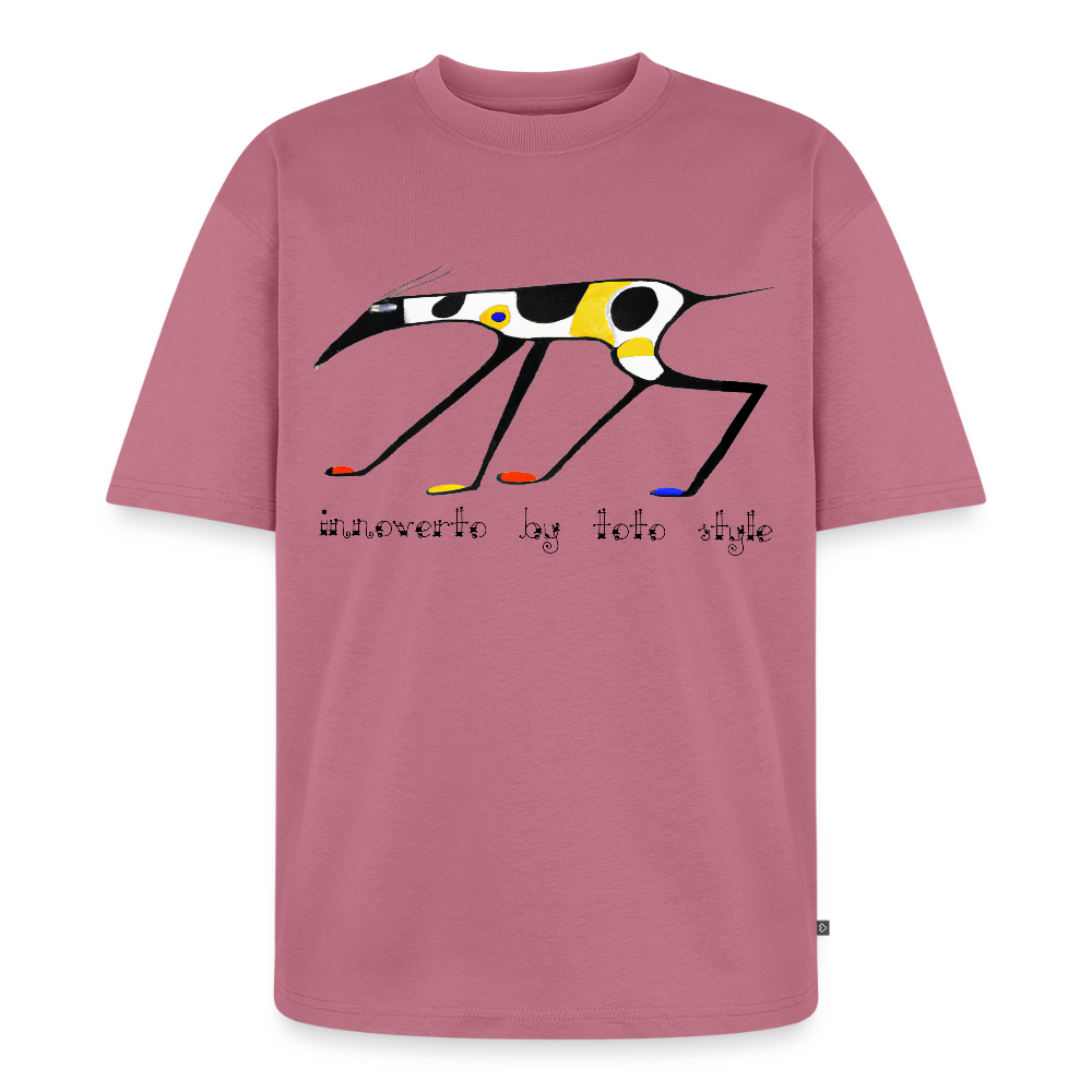 T-shirt Premium bio oversize Unisexe - mauve