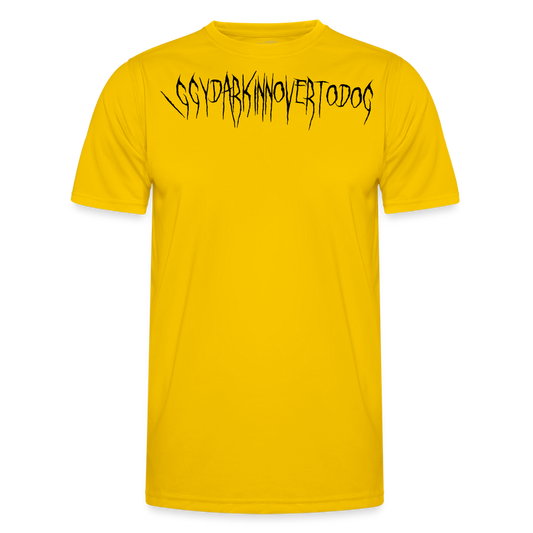 T-shirt sport Homme - jaune d'œuf