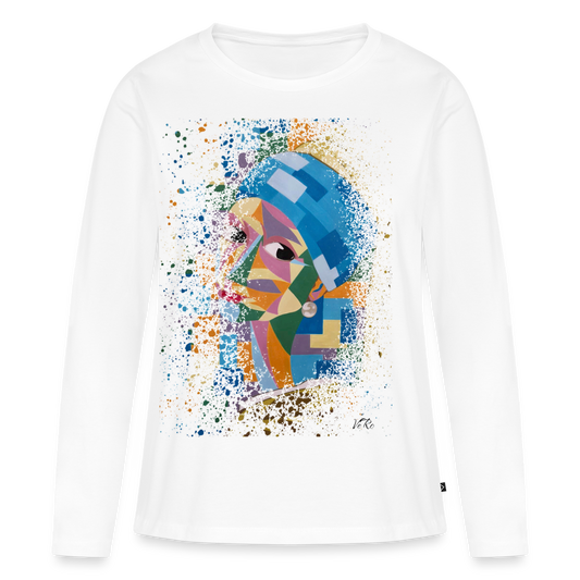 T-shirt manches longues Premium Femme - blanc