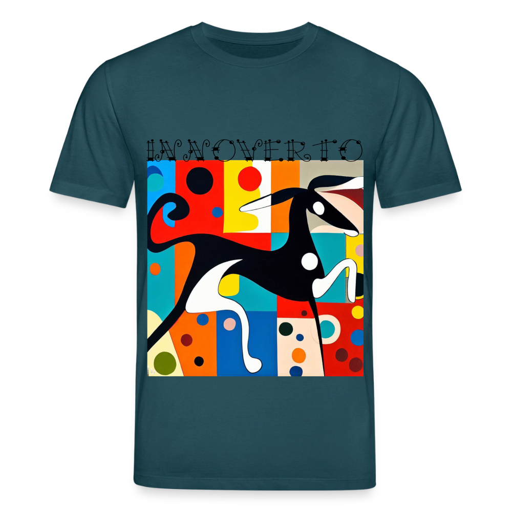 Lévrier graphique - Unisexe - bleu pétrole foncé
