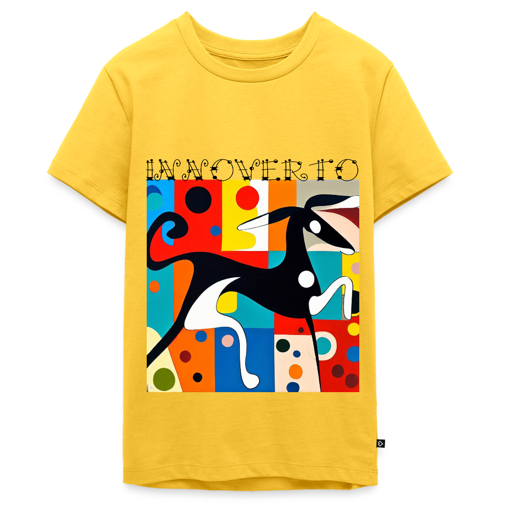 T-shirt Premium Ado - jaune