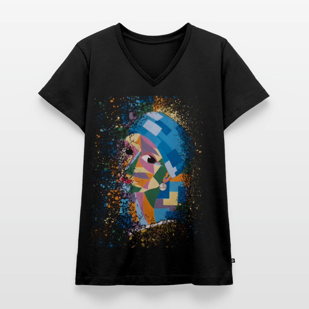 T-shirt bio col V Stanley & Stella Femme - noir