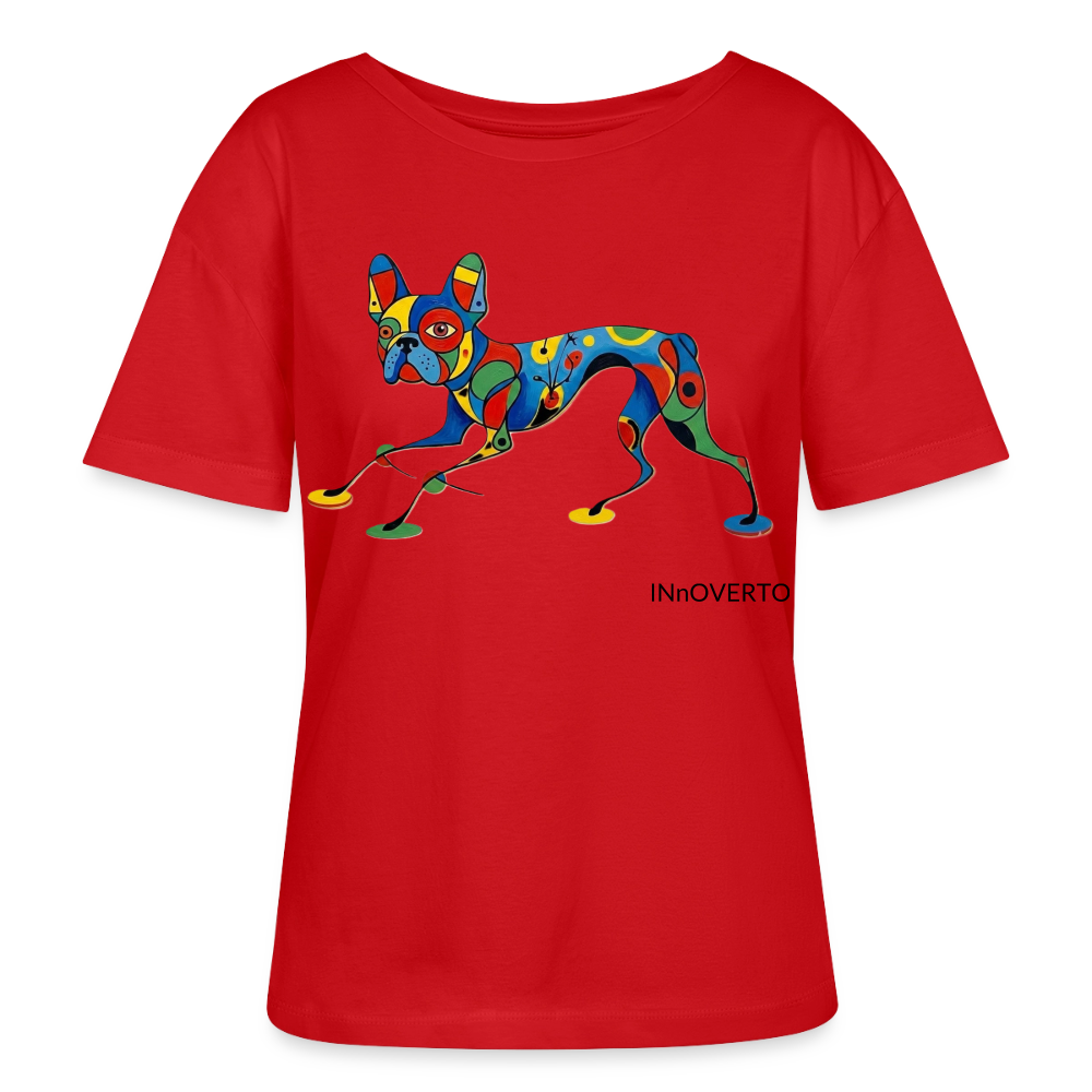 Bouledogue - Toto - col rond - rouge