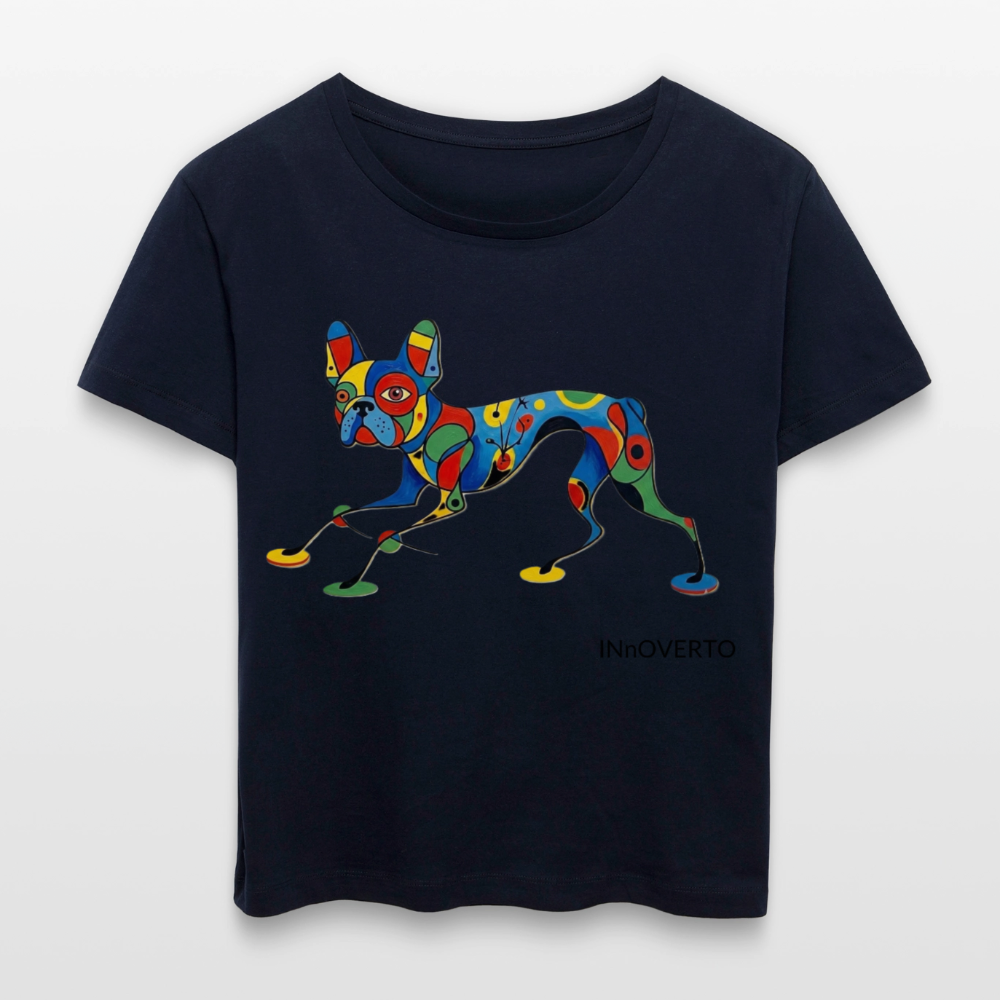 Bouledogue - Toto - col rond - marine