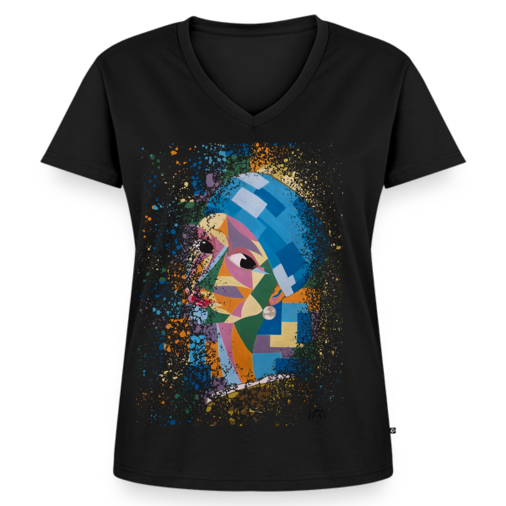 T-shirt bio col V Stanley & Stella Femme - noir