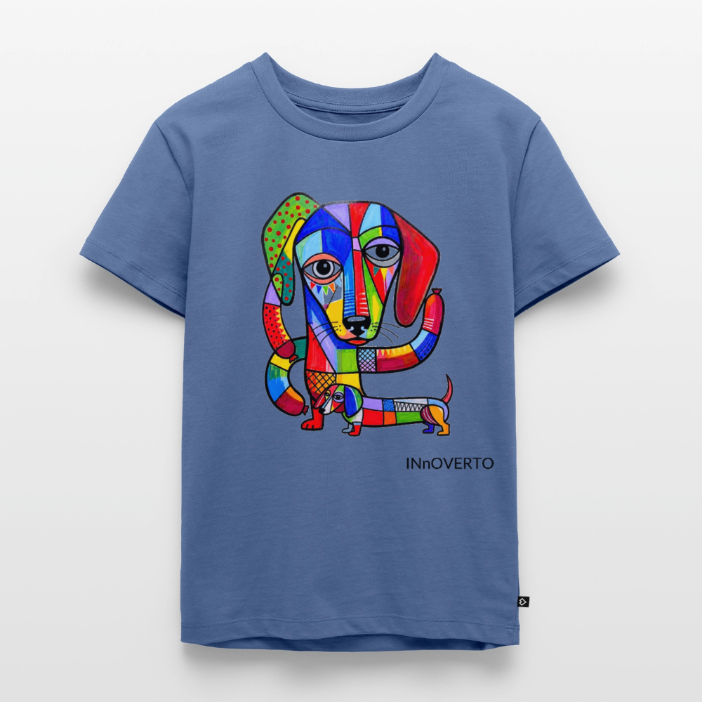 Teckel - Toto - Enfant - bleu pigeon
