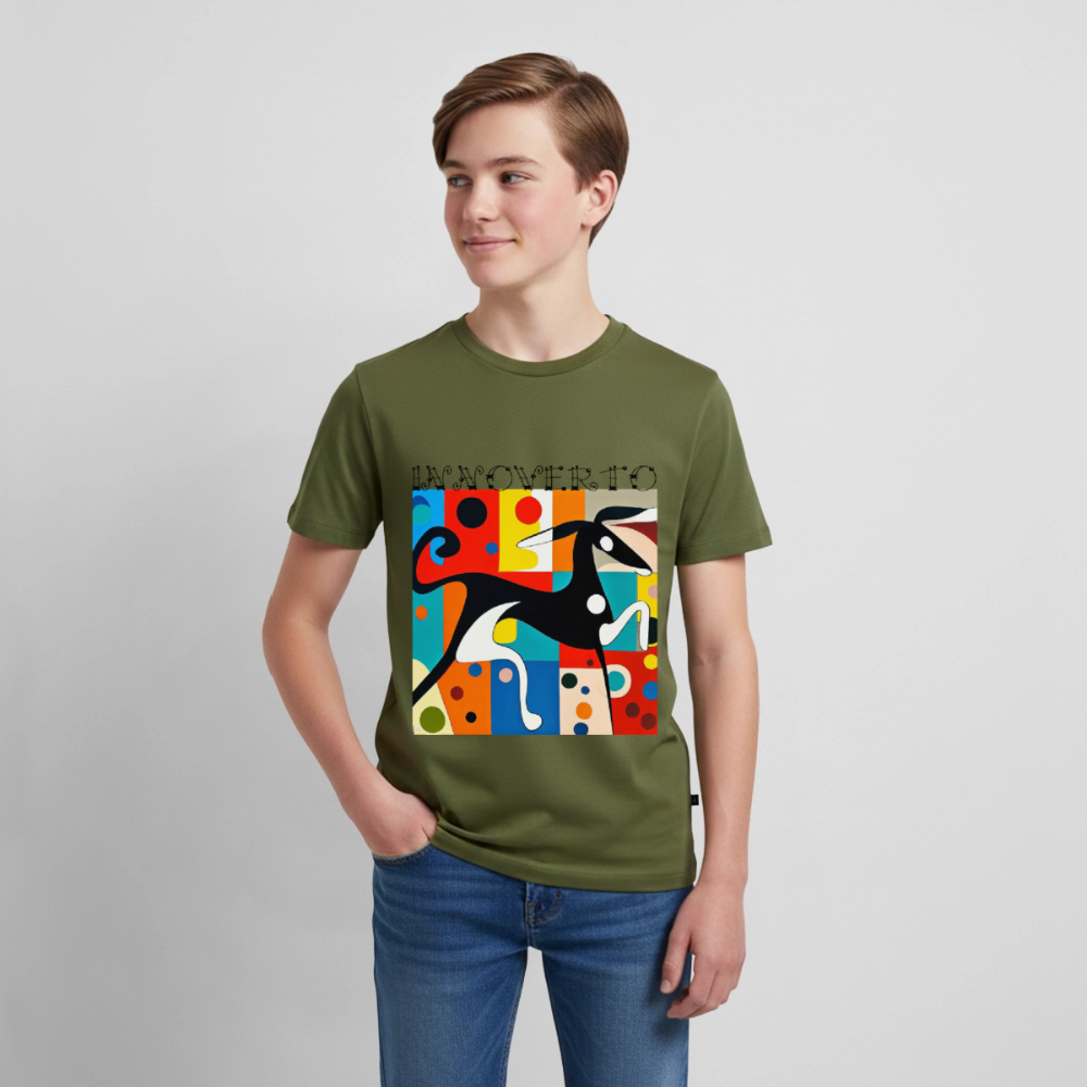 T-shirt Premium Ado - kaki