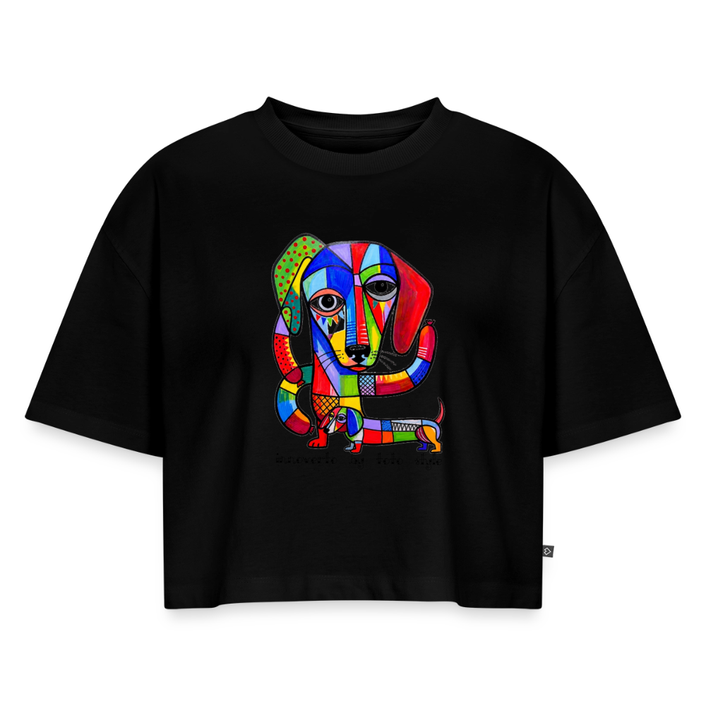 Teckel by Teckel - Crop top Oversize - noir