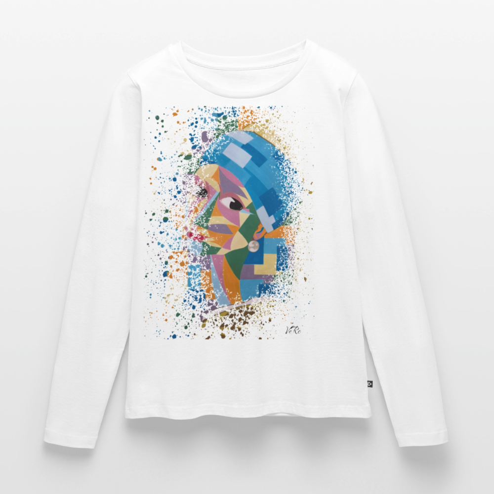 T-shirt manches longues Premium Femme - blanc