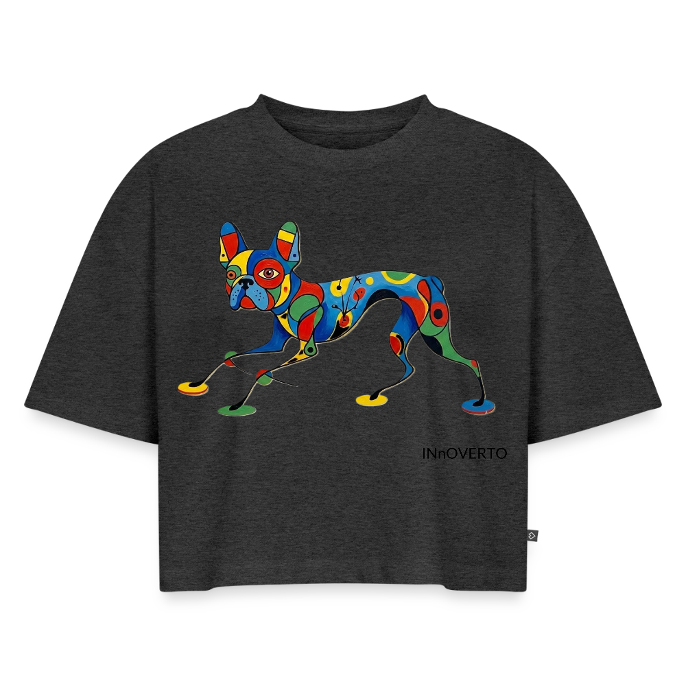 Bouledogue - Toto - Crop top - anthracite chiné