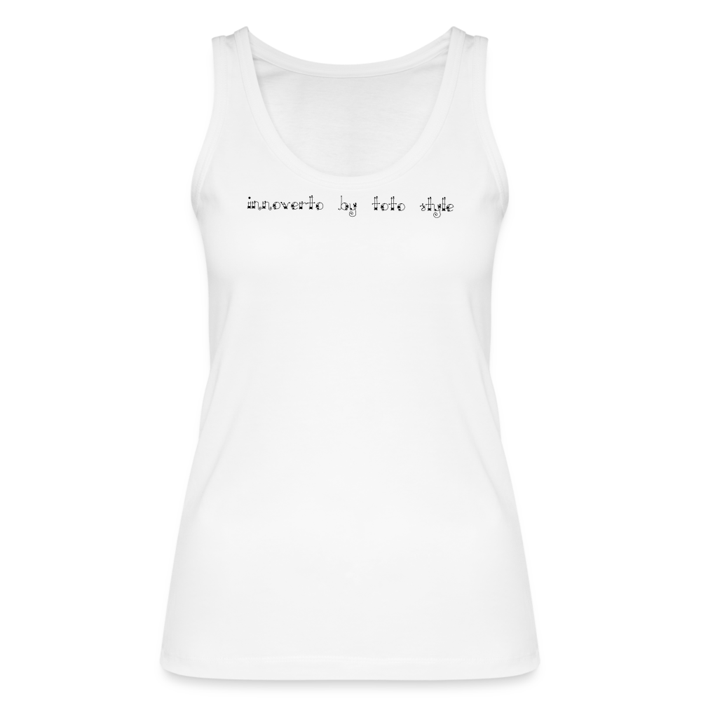 Débardeur bio Femme - blanc - débardeur femme lévrier innoverto - innoverto.nice - innoverto.dog