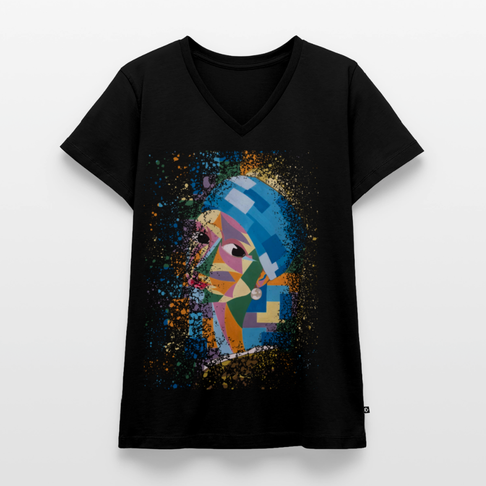 T-shirt bio col V Stanley & Stella Femme - noir