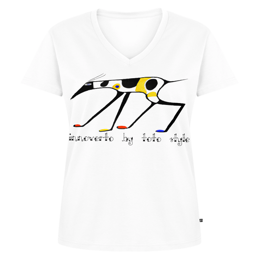 T-shirt bio col V Stanley & Stella Femme - blanc