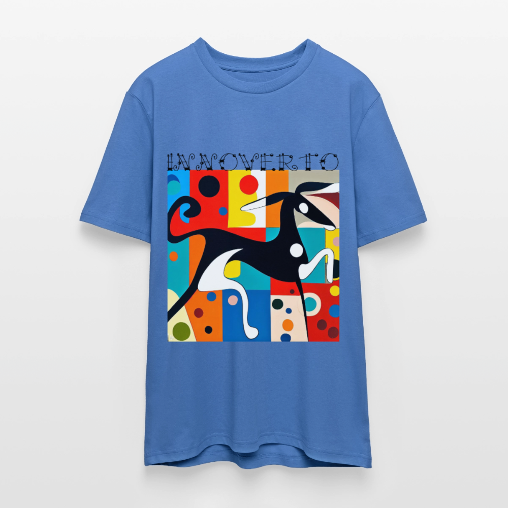 Lévrier graphique - Unisexe - bleu attentif